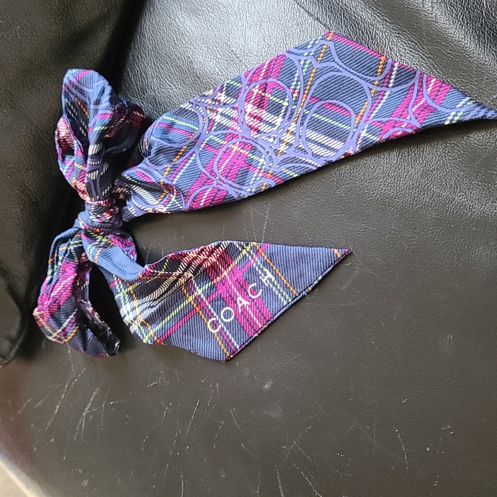 Sweet small Coach tie scarf - Picture 2 of 3